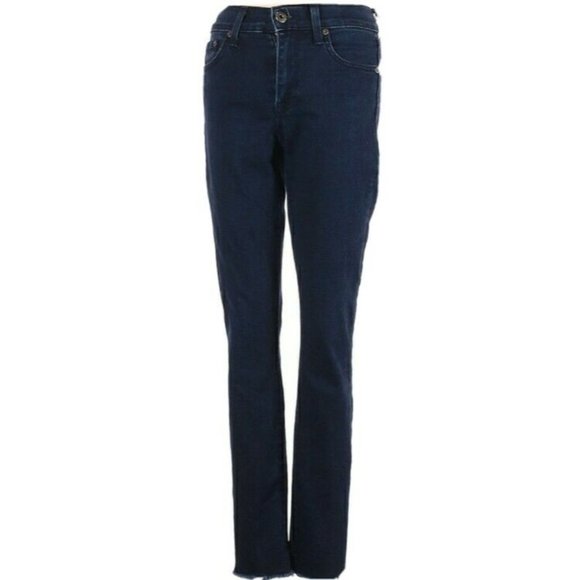 pistola Denim - Pistola Jeggings Skinny Jeans Size 24 Blue Dark Wash  Denim Stretch Raw Hem